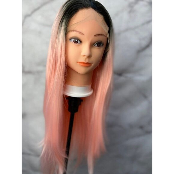 Straight Pink WigPink Lace Wig